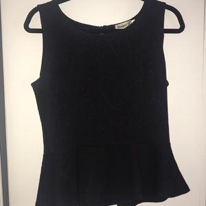 Black Tank Top with Detail